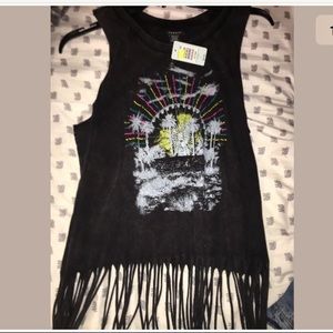 Torrid Fringe Breaded Sleeveless Top
